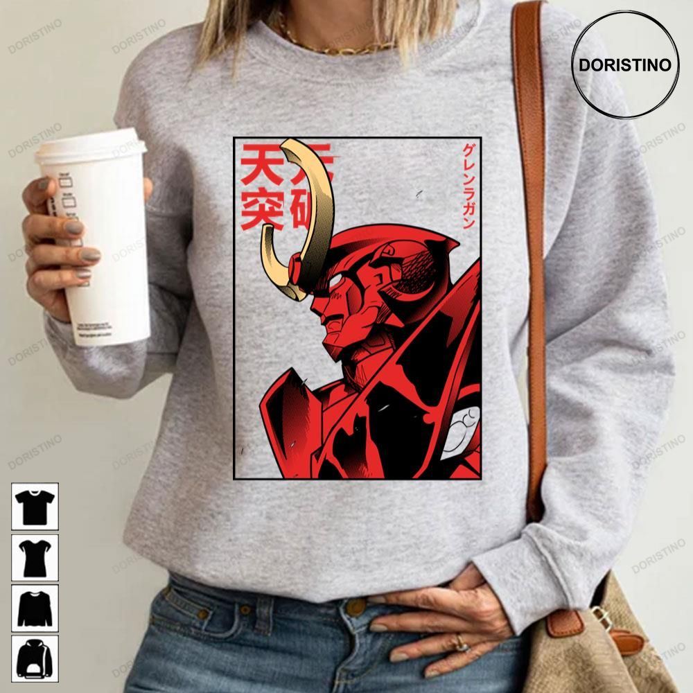 Red Tengen Toppa Gurren Lagann Limited Edition Tshirts